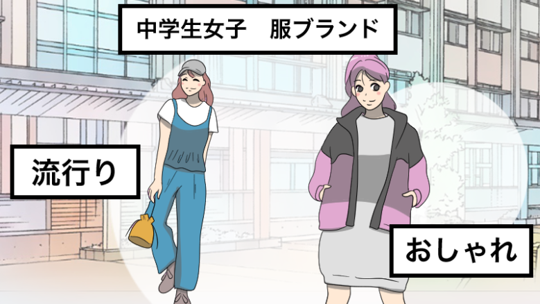 中学生女子服ブランド