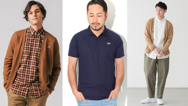 LACOSTEの60代コーディネート