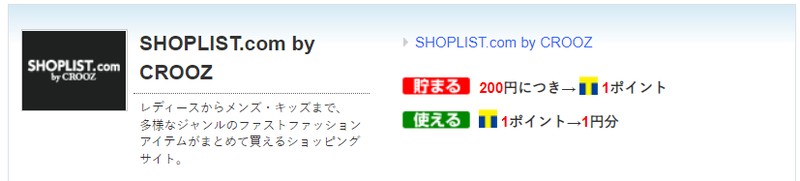 SHOPLISTのTポイントクーポン