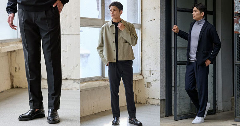 AUENCODEテーパードパンツ