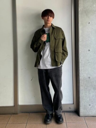 高校生向けミリタリーコーデ