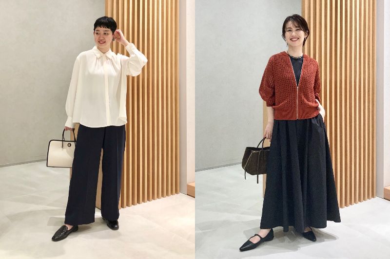 Theory luxeの春夏コーデ2025年10月