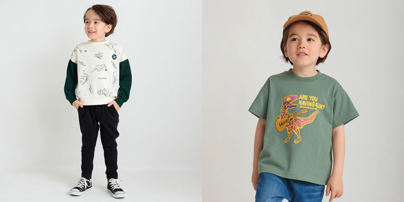 branshes恐竜デザイン服