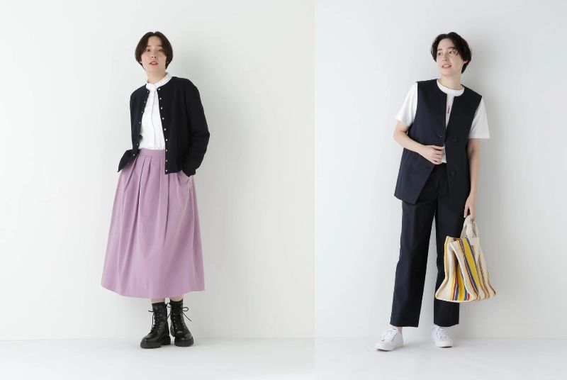 HUMAN WOMANの春夏コーデ2025年10月