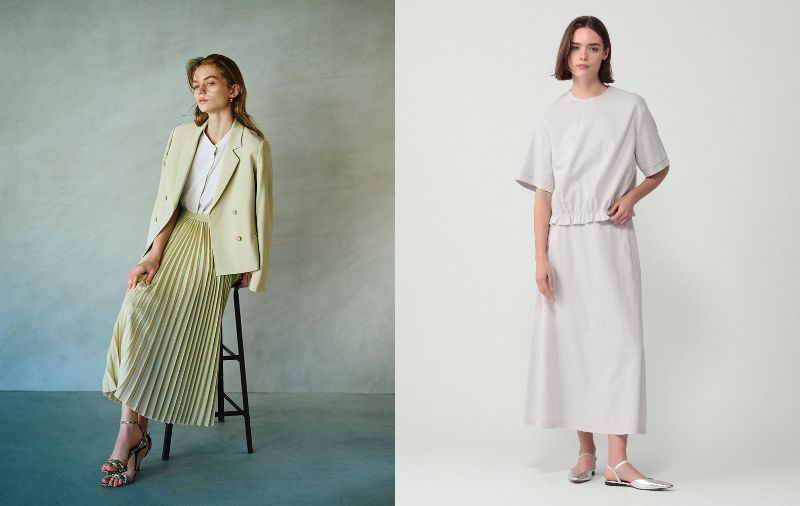 Theory luxeの春夏コーデ2025年10月