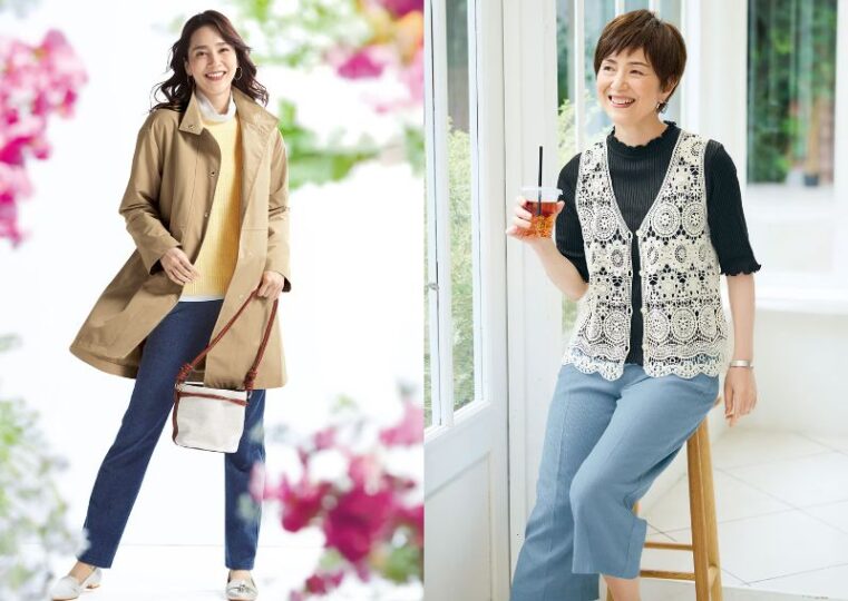 セシールの春夏コーデ2025年10月