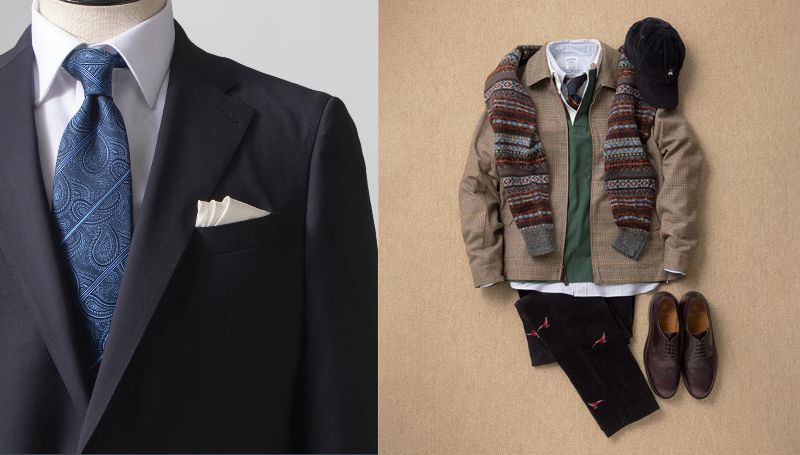 D’URBANの冠婚葬祭コーデとBrooks Brothersの旅行コーデ