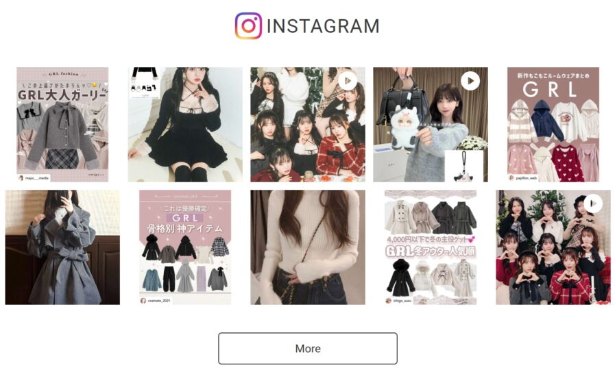 GRLのスタッフコーデ2025年11月