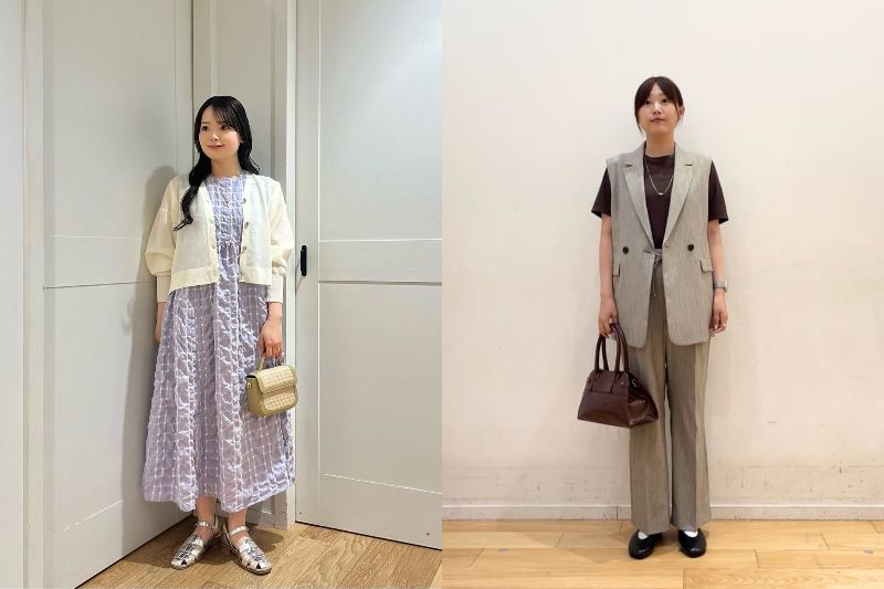 green label relaxingの春夏コーデ2025年12月