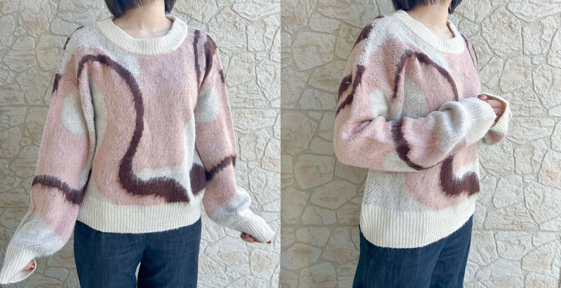 ショップリスト購入アイテムニット着画